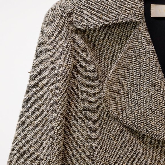 Valentino Brown Tweed Ruffle Jacket - Picture 5 of 10